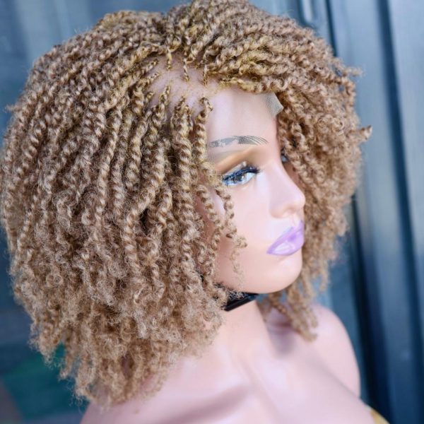 "Gold Kinky Braided Wig" in color 27