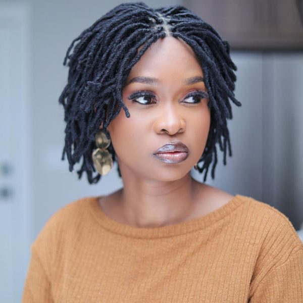 Short Faux Locs Bob Wig